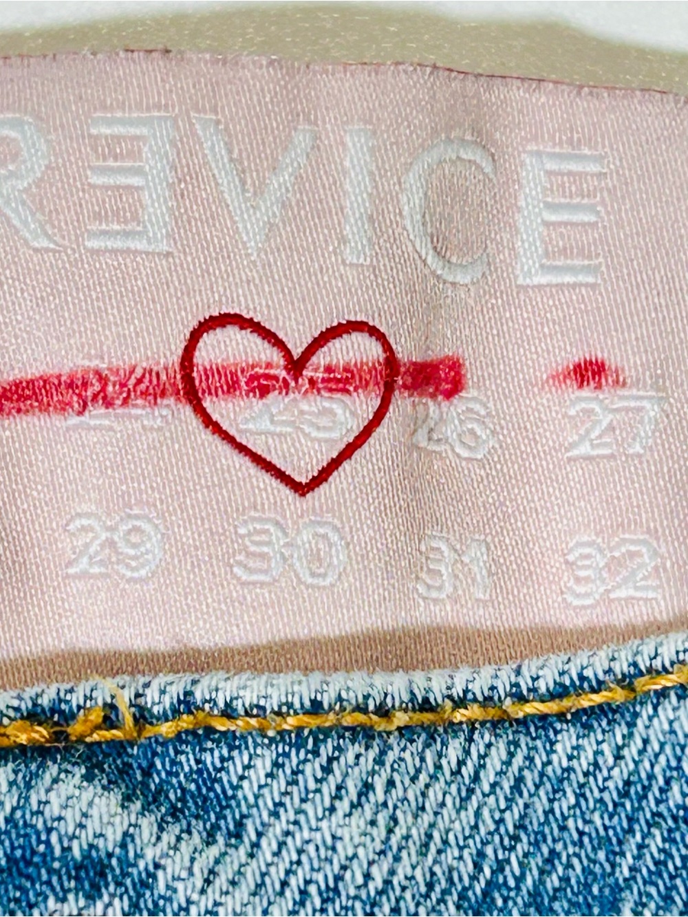 REVICE jeans High Rise Star Bottom jeans medium wash women size 25 - Picture 3 of 10